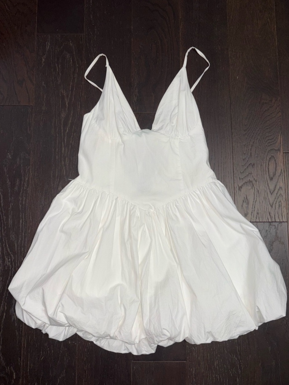 White Hello Molly Mini Bubble Dress